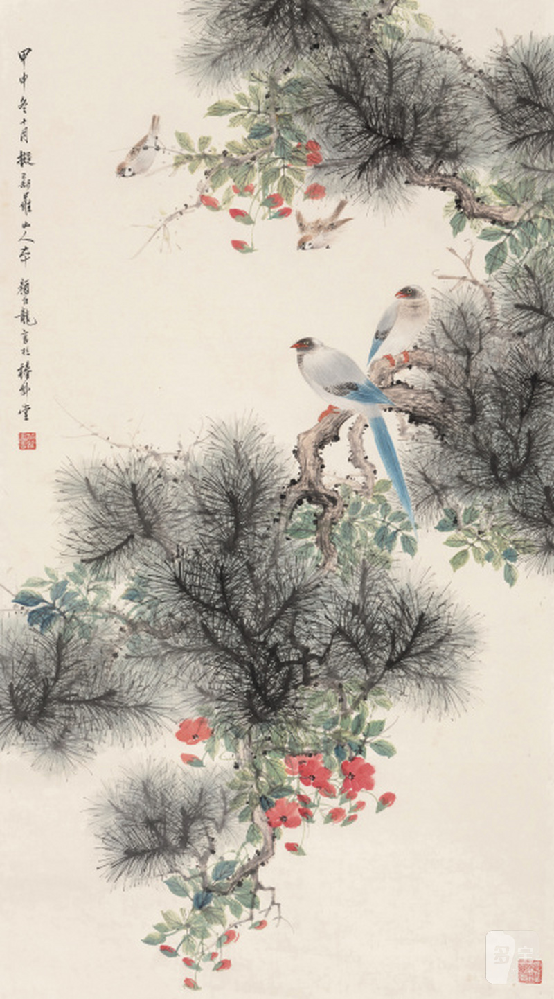 颜伯龙 1898-1955 拟新罗山人笔